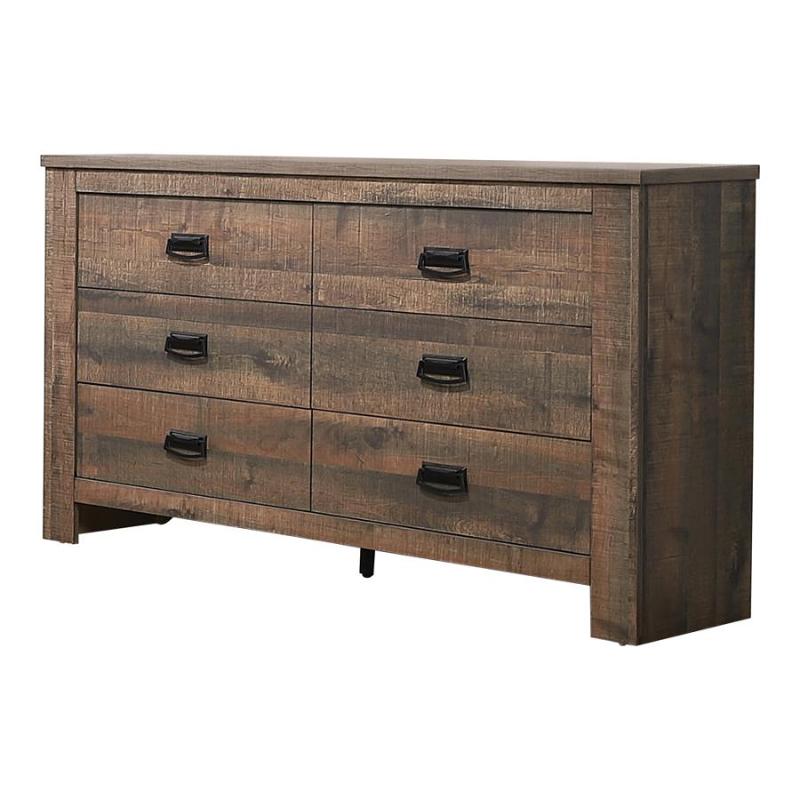 coaster home furnishings 200423 casual contemporary dresser walnut Maderia Walnut 8 Drawer Dresser