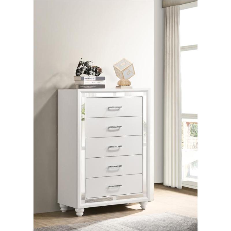 223335 Coaster Furniture Whitaker Bedroom Furniture Chest - White
