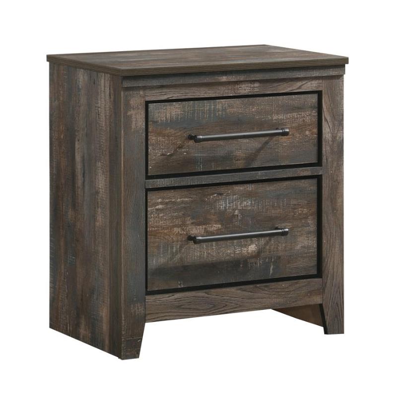 223482 Coaster Furniture Nightstand - Weathered Dark Brown