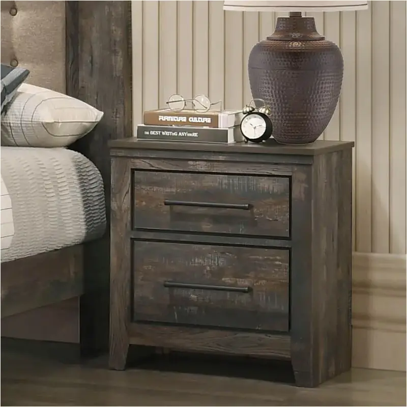 223482 Coaster Furniture Nightstand - Weathered Dark Brown