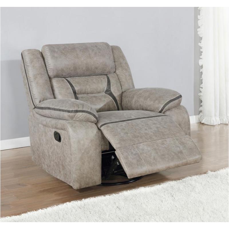 651353 Coaster Furniture Swivel Glider Recliner - Taupe