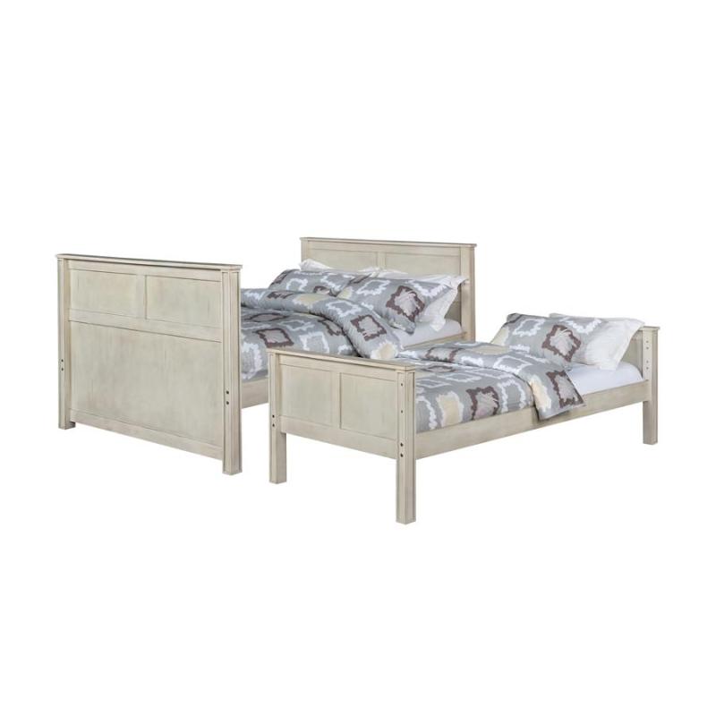 461252 Coaster Furniture Twin Full Bunk, Antique White Bunk Beds
