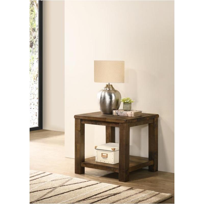 722797 Coaster Furniture End Table Rustic Gold Brown