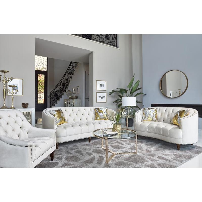 509163 Coaster Furniture Living Room Furniture Chair - Off White