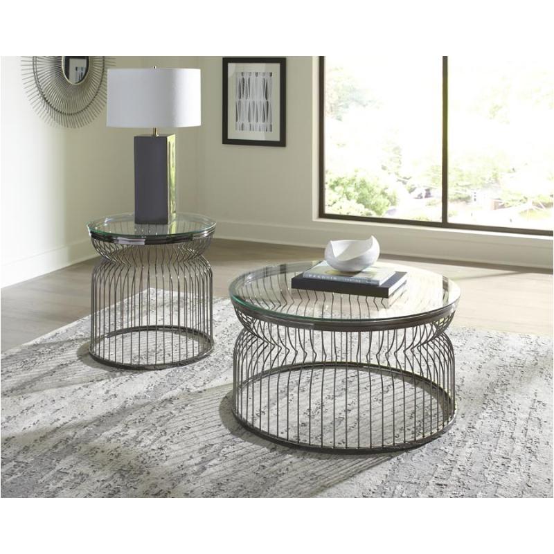 724217 Coaster Furniture End Table Black Nickel