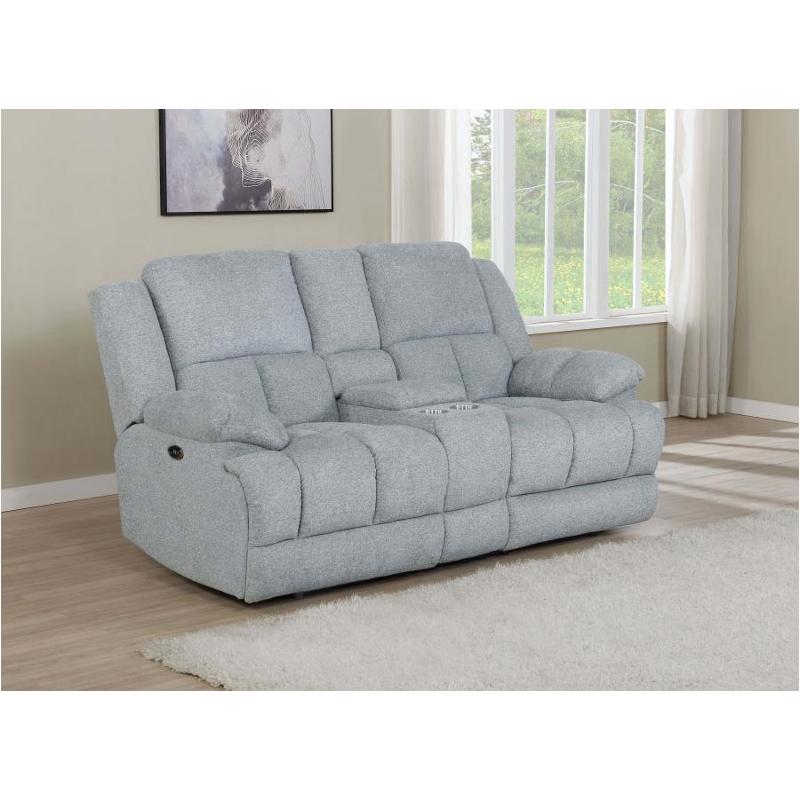 602562p Coaster Furniture Waterbury Power Loveseat Grey