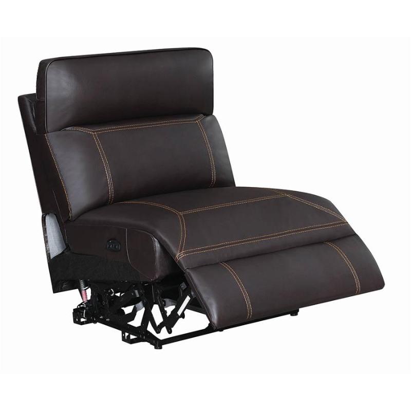 【消しゴム様】UNIVERSAL PRODUCTS.LEATHERBROUSON 603290arpp Coaster Furniture Armless Power Recliner - Brown