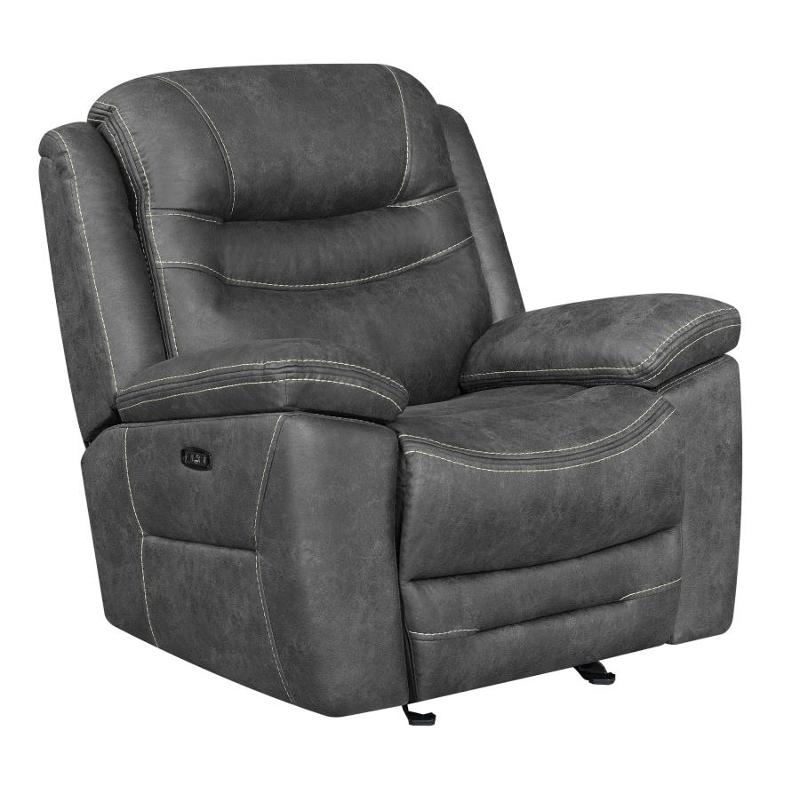 603343pp Coaster Furniture Hemer Power Recliner Dark Grey