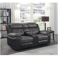 609145 Coaster Furniture Motion Loveseat - Charcoal
