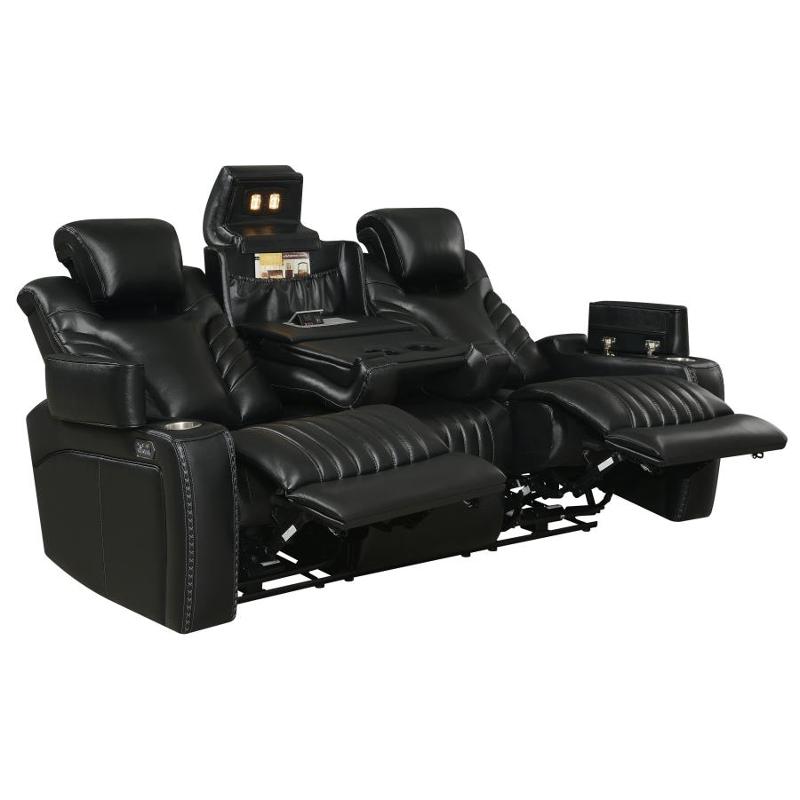609461ppi Coaster Furniture Power Sofa - Black