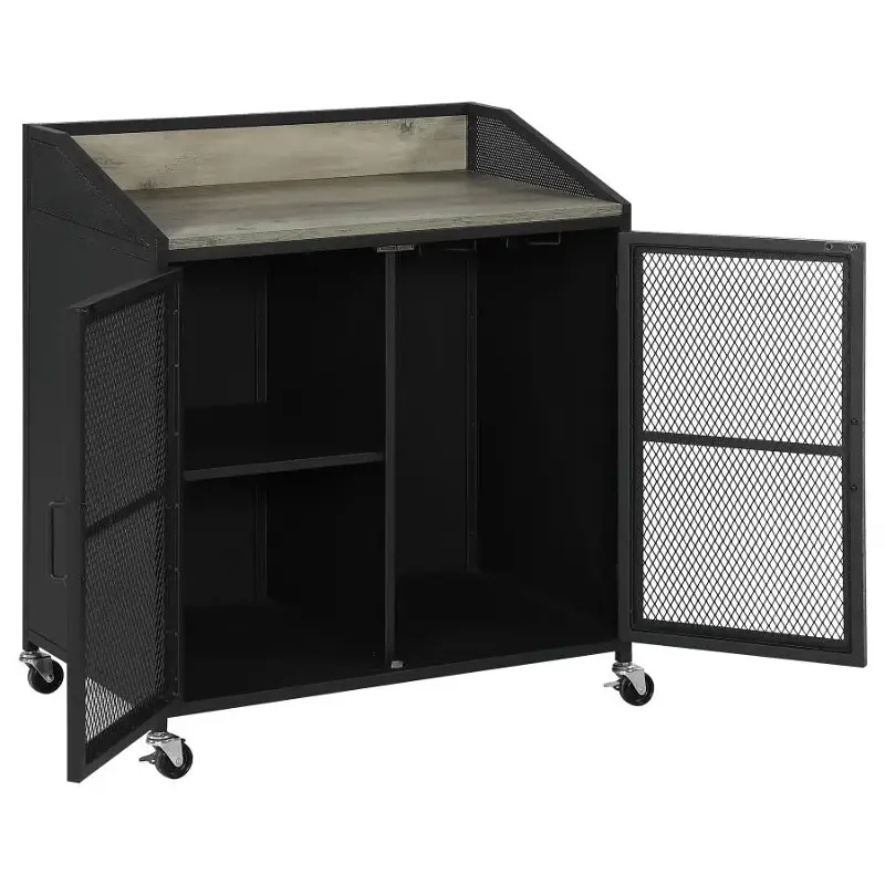 allen&hearth Qu-16用 ラックケース ブラック 美品 183476 Coaster Furniture Accent Furniture Wine Cabinet
