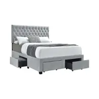 305878fb1 Coaster Furniture Soledad - Light Grey Bedroom Furniture Bed