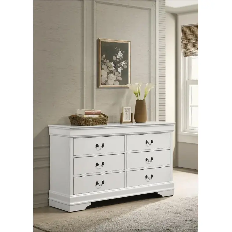 202443 Coaster Furniture Louis Philippe - White Bedroom Furniture Dresser