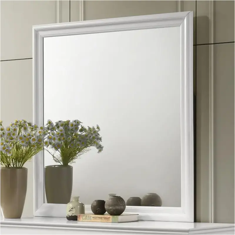 202444 Coaster Furniture Louis Philippe - White Bedroom Furniture Mirror
