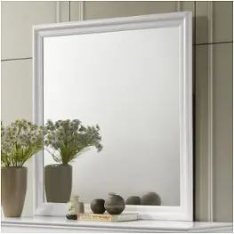 202444 Coaster Furniture Louis Philippe - White Bedroom Furniture Mirror