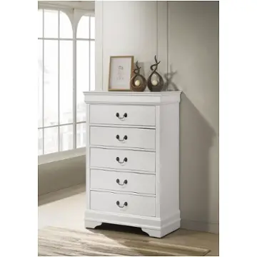 202445 Coaster Furniture Louis Philippe - White Bedroom Furniture Chest