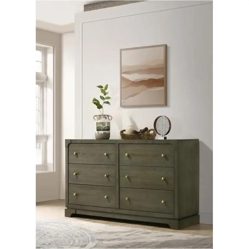 Gran Park - 6-Drawer Dresser Cabinet - Dark Cocoa Gran Park - 6-Drawer Dresser Cabinet - Dark Cocoa