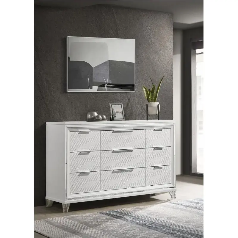 224963 Coaster Furniture Marmore Bedroom Furniture Dresser