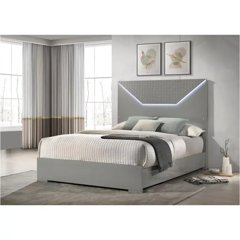 224971qb1 Coaster Furniture Ives Queen Panel Bed Led Headboard
