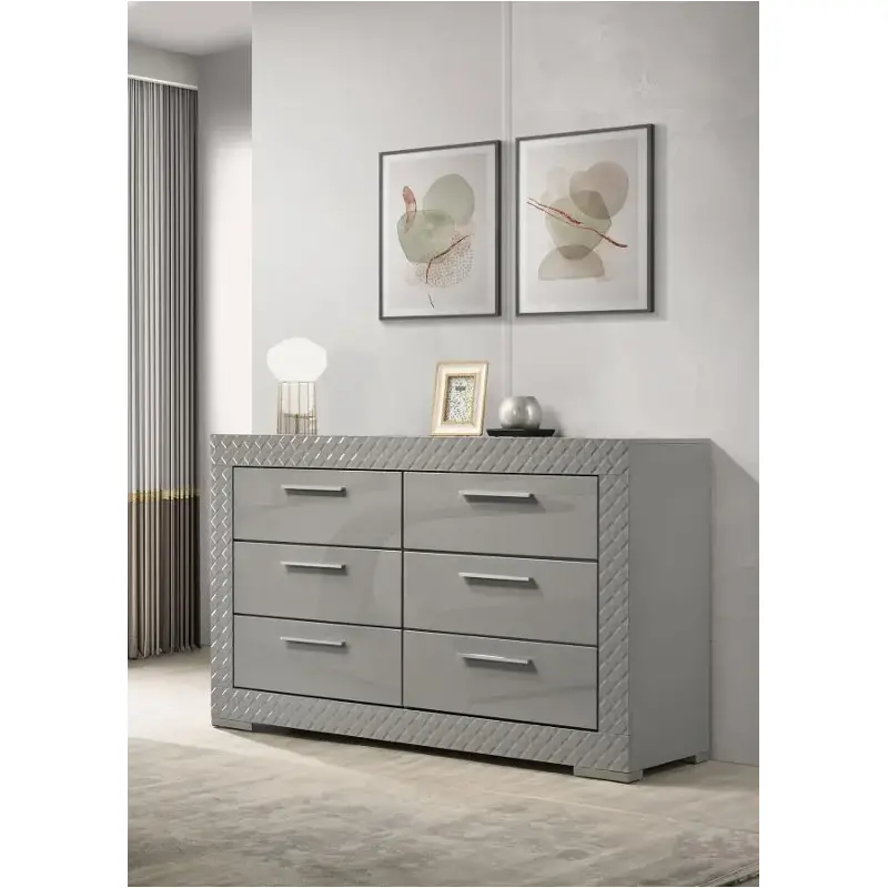 ti amo dresser misty grey Amish Heirloom Mission High Dresser main image 0