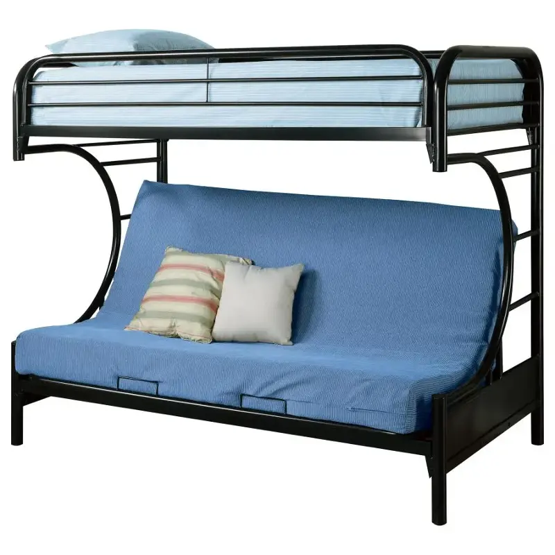 2253k Coaster Furniture Twin C Style Bunk Bed/ Futon - Black
