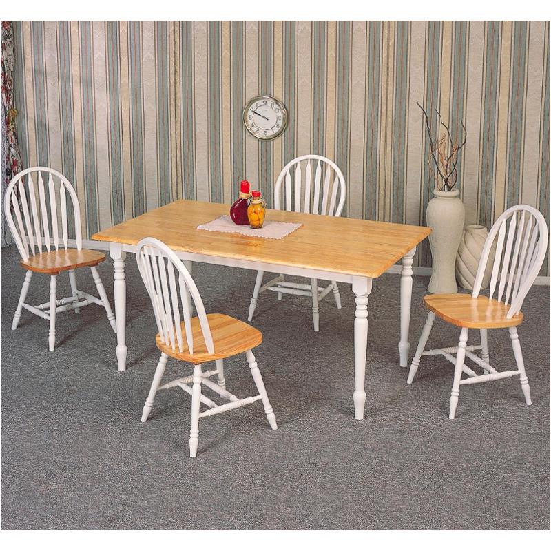 4160 Coaster Furniture Damen - White/natural Dining Room Furniture Dinette Table