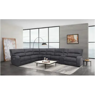 Penelope 5168 Gray Sectional Manwah Limited Penelope Living Room Furniture