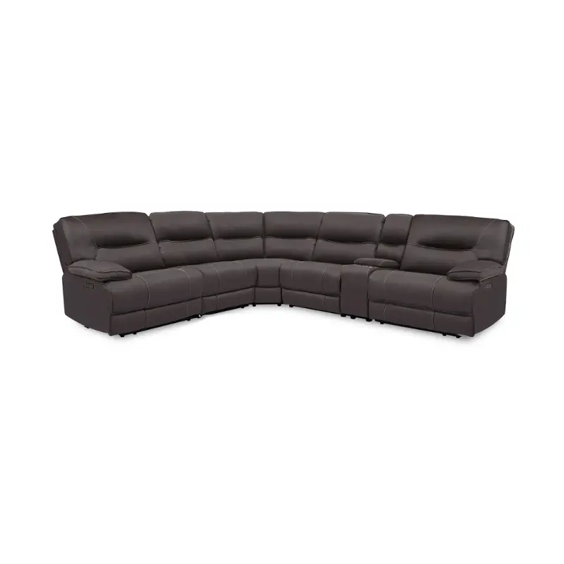 Power Reclining Sectional - Chocolate
