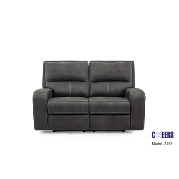 5168-l2-2eh-375 Manwah Limited 5168 - Gray Living Room Furniture Loveseat
