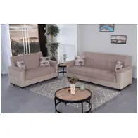 Living Room Set - Beige With Cream Pu