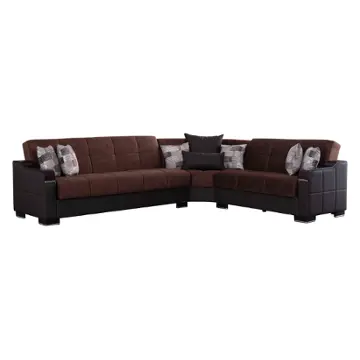 Uptown-27-623-3p-sectional Kilim Furniture Uptown - Brown Living Room Furniture