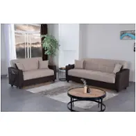 Living Room Set- Beige W/chocolate