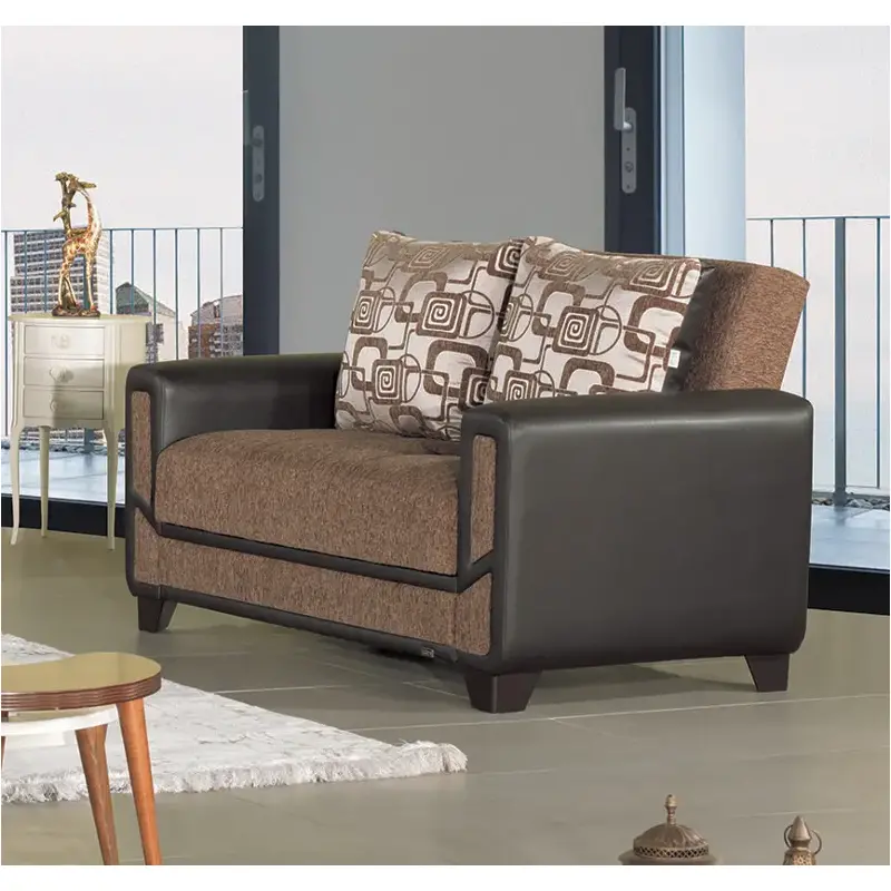 Mondo-loveseat-05-581-05-181 Kilim Furniture Mondo - Brown Living Room Furniture