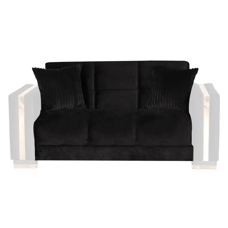 Mydas-loveseat-bd-11-911 Kilim Furniture Mydas - Black Living Room Furniture Loveseat