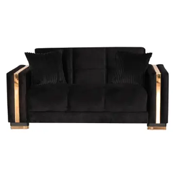 Mydas-loveseat-11-911 Kilim Furniture Mydas - Black Living Room Furniture Loveseat