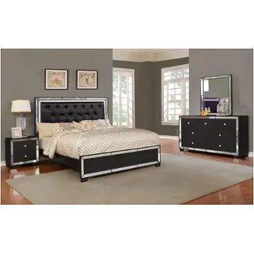 Nella-black-52431-bedroom Bella Furniture Nella - Black Bedroom Furniture