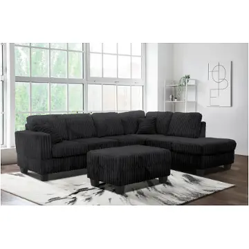 Vega-black-8143601-sectional Bella Furniture Vega - Black Living Room Furniture