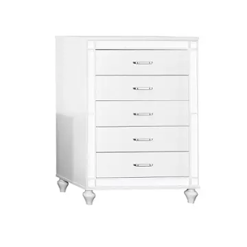 52649-ch Bella Furniture Calipso - White Bedroom Furniture Chest