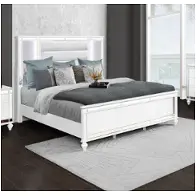 52649k-hb Bella Furniture Calipso - White Bedroom Furniture Headboard