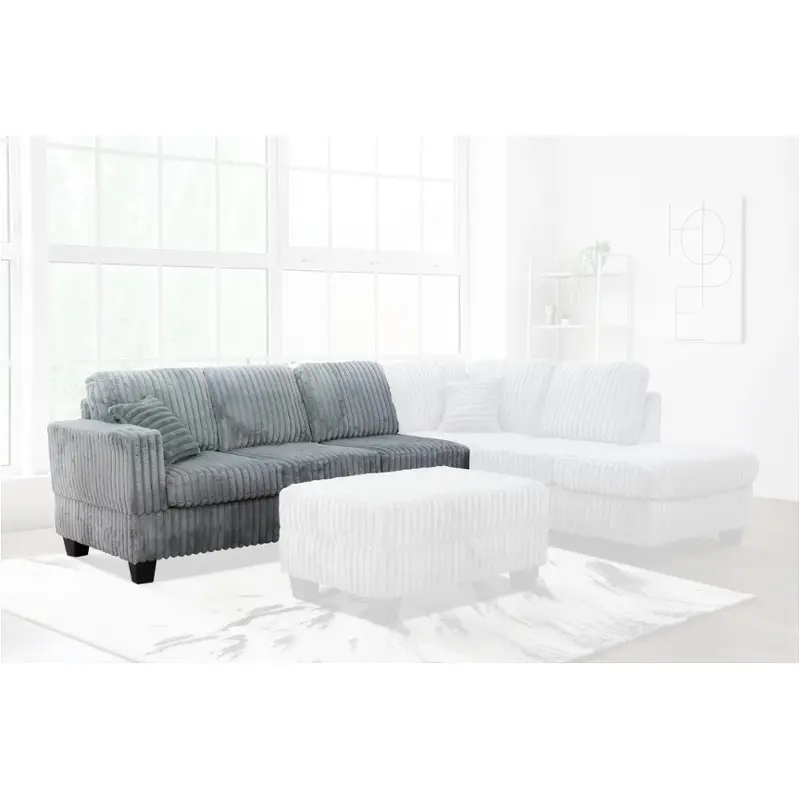 8143615-b Bella Furniture Vega - Gray Living Room Furniture Sectional