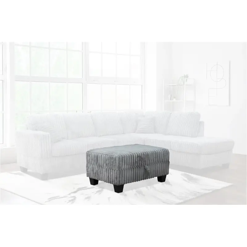 8143615-ot Bella Furniture Vega - Gray Living Room Furniture Sectional