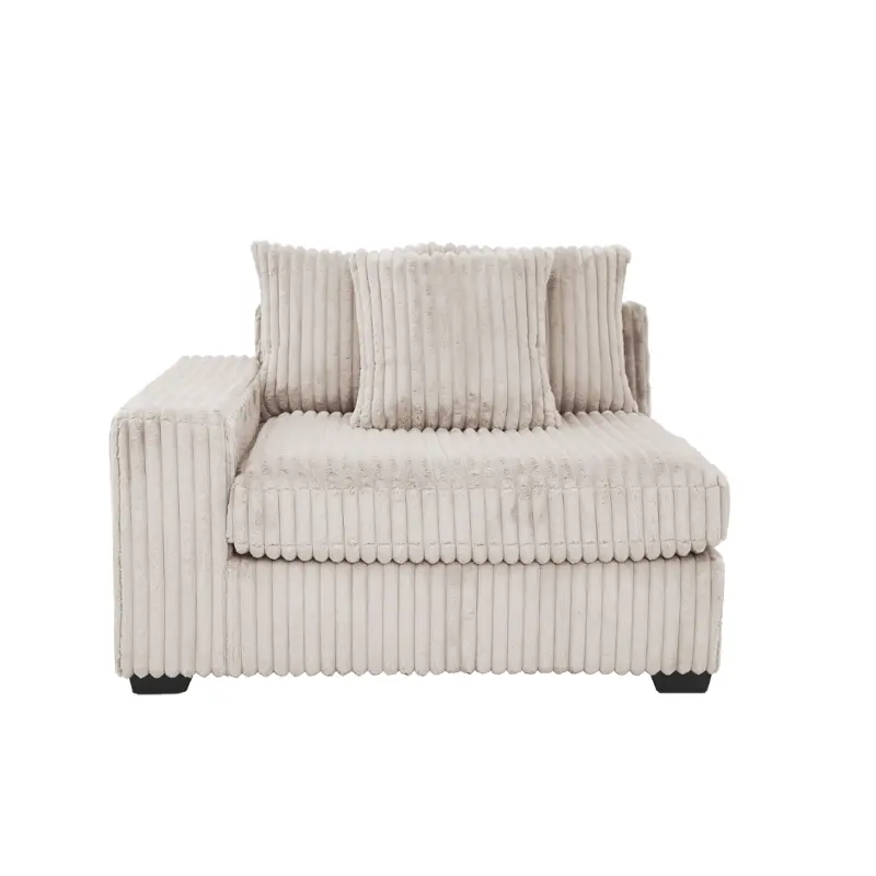 8144612-a Bella Furniture Atlas - Cream Living Room Furniture Sectional