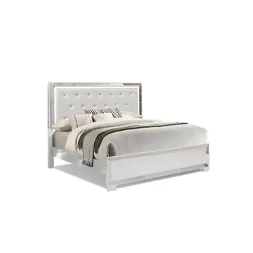 52636f Bella Furniture Nella - White Bedroom Furniture Bed