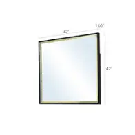 52721-mr Bella Furniture Pallas - Black Bedroom Furniture Mirror