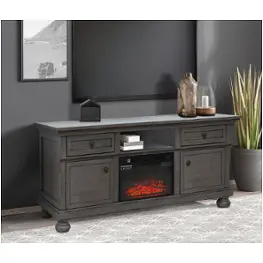 Sp000-verona-gr-1c Bella Furniture Verona Home Entertainment Furniture Fireplace