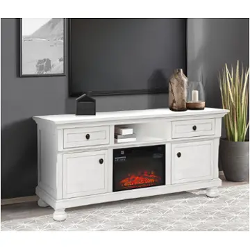 Sp000-verona-wh-1d Bella Furniture Verona Home Entertainment Furniture Fireplace