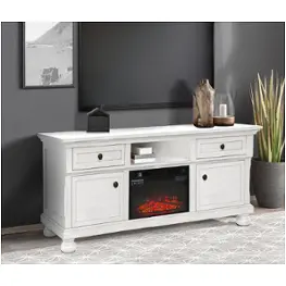 Sp000-verona-wh-1d Bella Furniture Verona Home Entertainment Furniture Fireplace