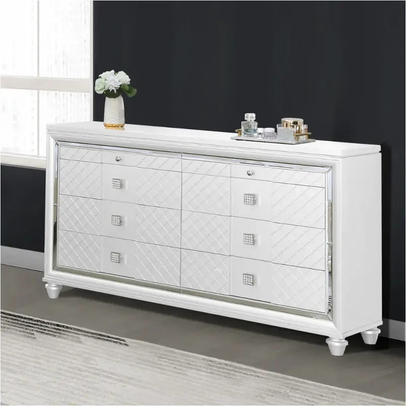 52685-dr Bella Furniture Carlyle - White Bedroom Furniture Dresser