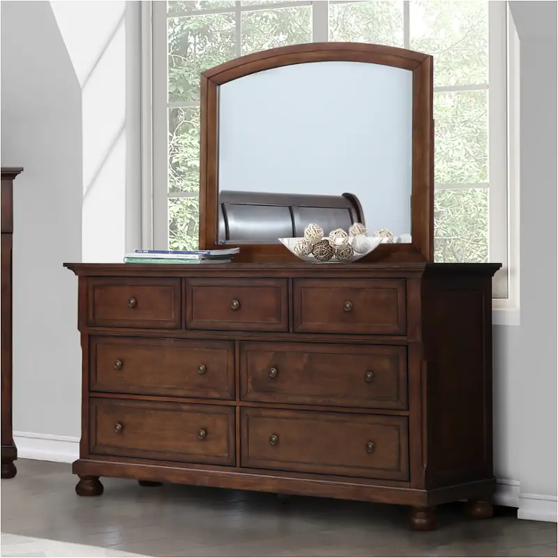 52738-mr Bella Furniture Verona - Cherry Bedroom Furniture Mirror