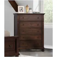 52738-ch Bella Furniture Verona - Cherry Bedroom Furniture Chest